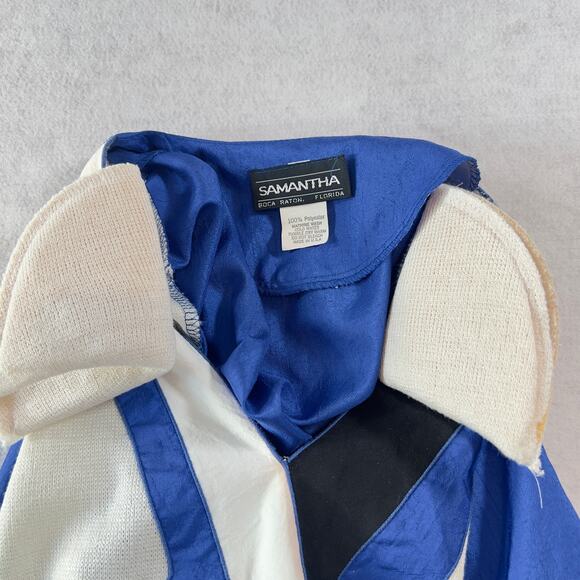 Samantha Boca Raton FL Top 100% Polyester Long Sleeve Made in USA - Picture 5 of 11